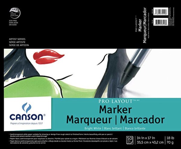 Canson Pro Layout Marker Pad 14x17